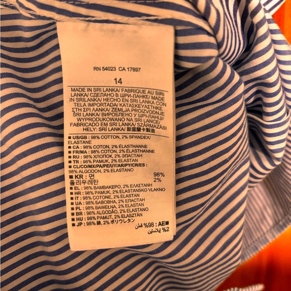 Banana Republic Pinstripe Button Down - Picture 6 of 6